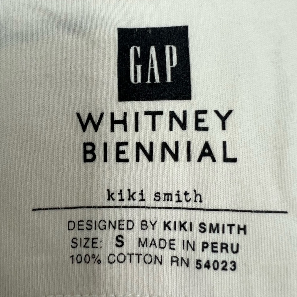 GAP Biennial Kiki Smith Women's Cream Graphic Scoop Neck Top - Picture 4 of 4
